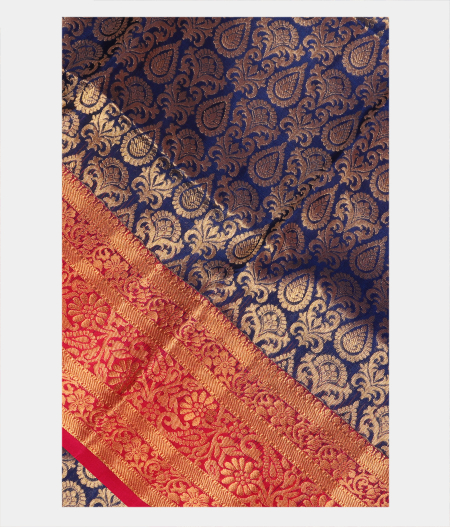 Blue Soft Silk Saree T262156-image