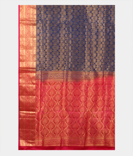 Blue Soft Silk Saree T2621564