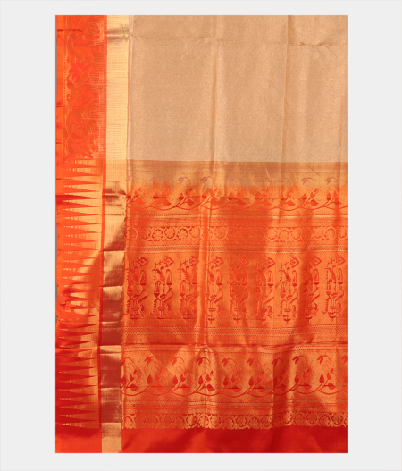 Beige Soft Silk Saree T2483884