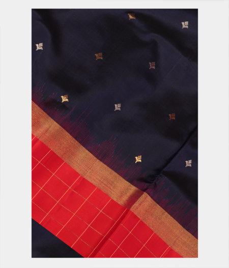 Midnight Blue Soft Silk Saree T243295-image
