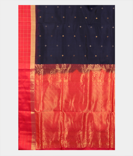 Midnight Blue Soft Silk Saree T2432954