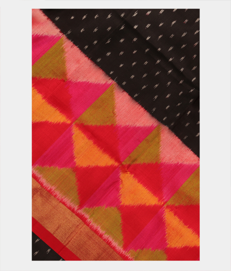 Black Soft Silk Saree T262679-image
