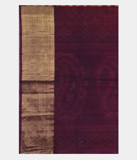 Red  Pochampalli Silk Cotton Saree T2627503