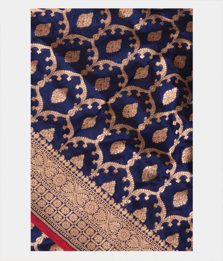 Blue Banaras Silk Saree T254761-image