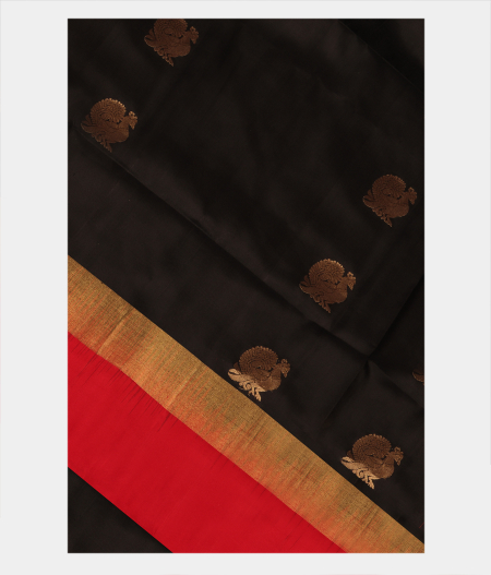Black Soft Silk Saree T261204-image