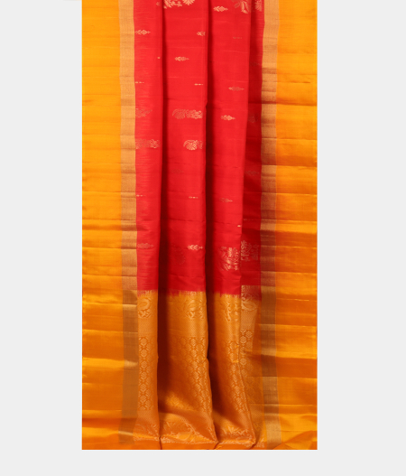 Red Soft Silk Saree T2625972