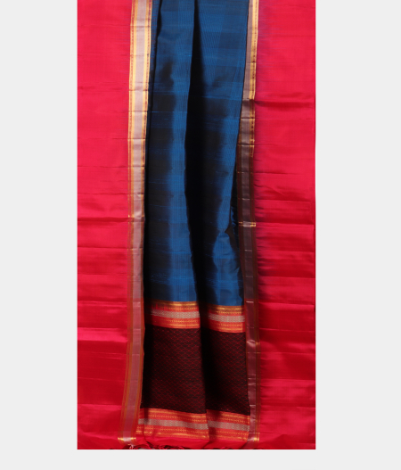 Blue Soft Silk Saree T2621132