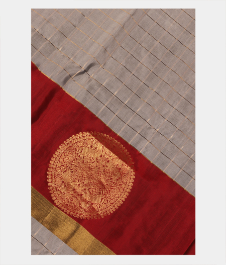 Grey Soft Silk Saree T262443-image