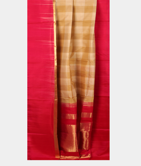 Off White and Beige Soft Silk Saree T2623022