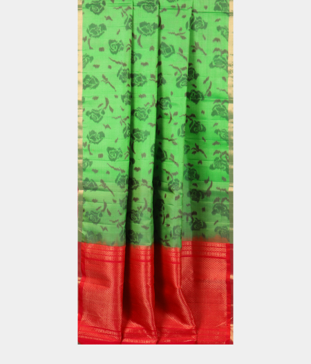 Green Soft Silk Saree T2624012