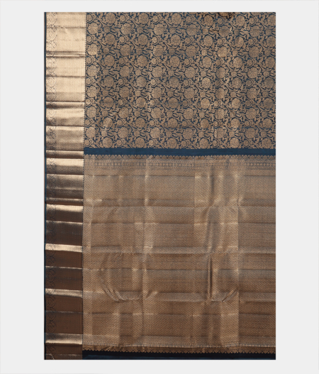 Blue Handwoven Kanjivaram Silk Saree T2531894