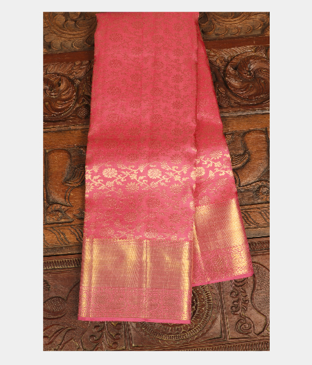 Pink Handwoven Kanjivaram Silk Saree T253204-image