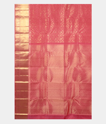 Pink Handwoven Kanjivaram Silk Saree T2532044