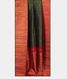 Bottle Green Handwoven Kanjivaram Silk Saree T2574515
