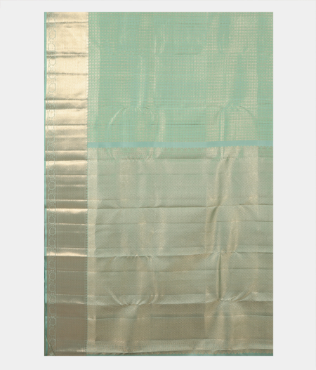 Light Blue Handwoven Kanjivaram Silk Saree T2596864