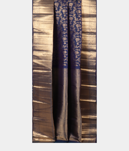 Blue Handwoven Kanjivaram Silk Saree T2532102