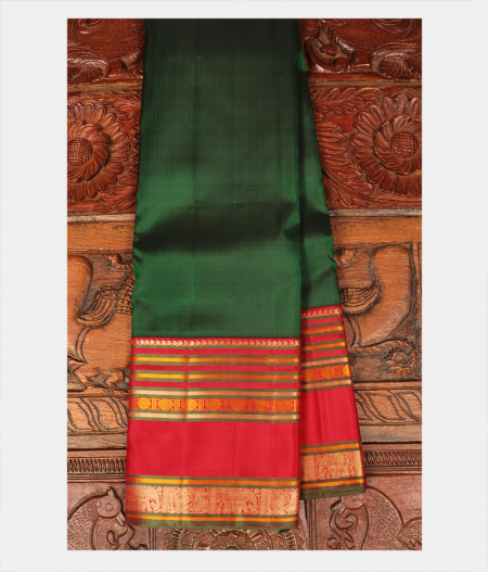 Green Handwoven Kanjivaram Silk Saree T261153-image