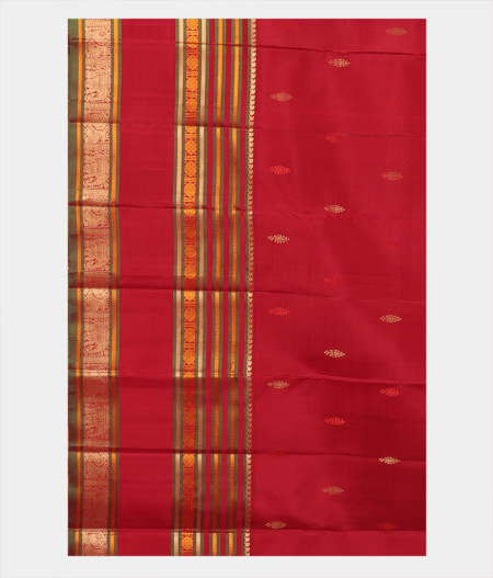 Green Handwoven Kanjivaram Silk Saree T2611533