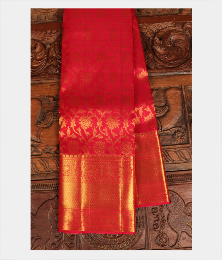 Red Handwoven Kanjivaram Silk Saree T247763-image