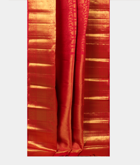 Red Handwoven Kanjivaram Silk Saree T2477632