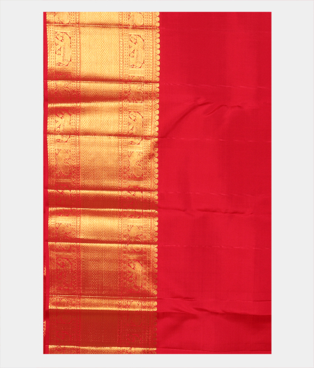 Red Handwoven Kanjivaram Silk Saree T2477633