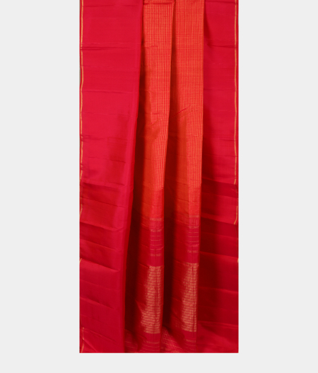 Pinkish Orange Handwoven Kanjivaram Silk Saree T2562784