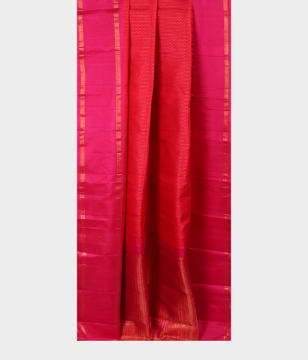 Pinkish Orange Handwoven Kanjivaram Silk Saree T2572304