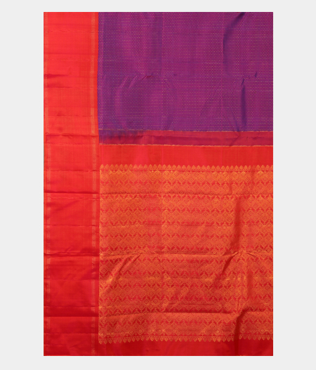 Purple Handwoven Kanjivaram Silk Saree T2657515