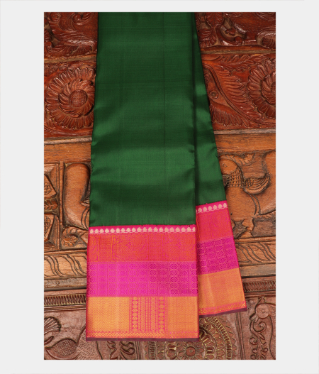 Green Handwoven Kanjivaram Silk Saree T263382-image