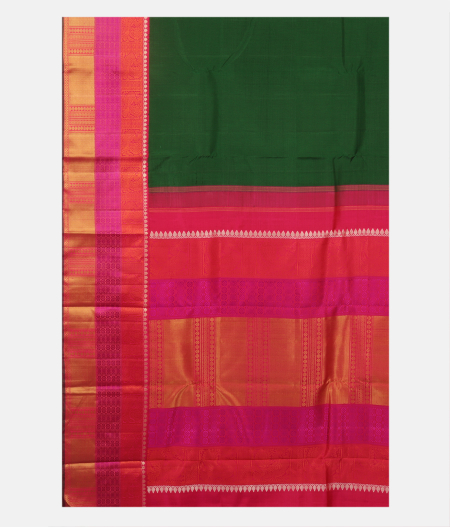 Green Handwoven Kanjivaram Silk Saree T2633824