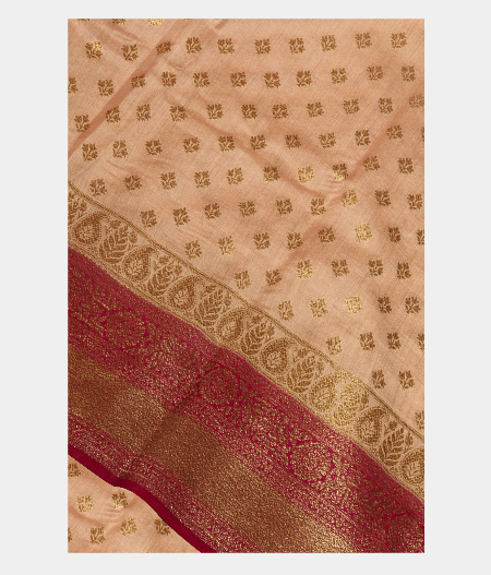 Cream Banaras Tussar Saree T264223-image