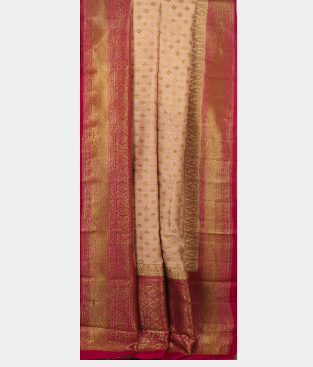 Cream Banaras Tussar Saree T2642232