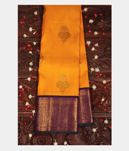 Yellow Handwoven Kanjivaram Silk Saree T258812-image