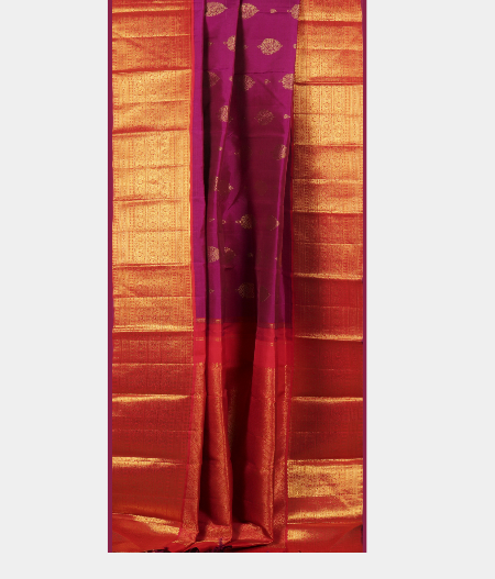 Purple Handwoven Kanjivaram Silk Saree T2516805
