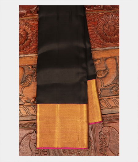 Black Soft Silk Saree T263221-image