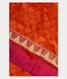 Orange Patola Silk Saree T2343681