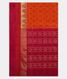 Orange Patola Silk Saree T2343684