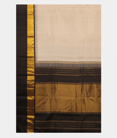 Off White Handwoven Kanjivaram Silk Saree T2574884