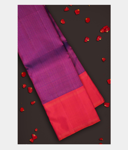 Purple Handwoven Kanjivaram Silk Saree T265751-image