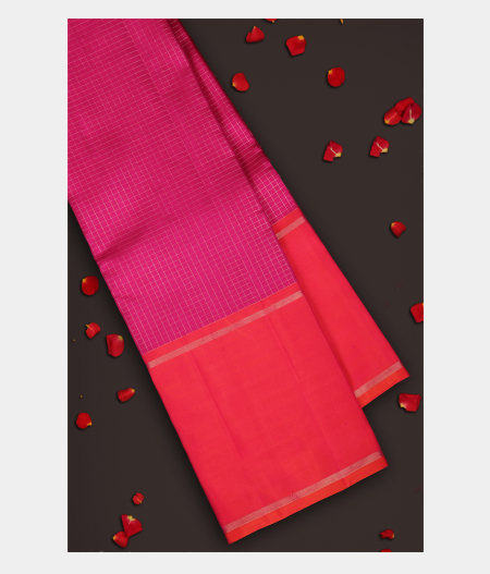 Pink Handwoven Kanjivaram Silk Saree T232328-image