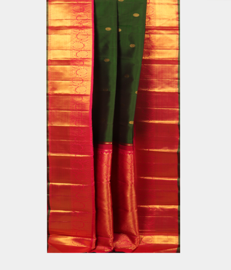 Green Handwoven Kanjivaram Silk Saree T2605872