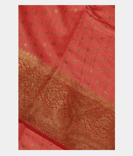Peach Banaras Tussar Saree T264231-image
