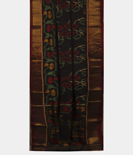 Black Patola Silk Saree T2630942