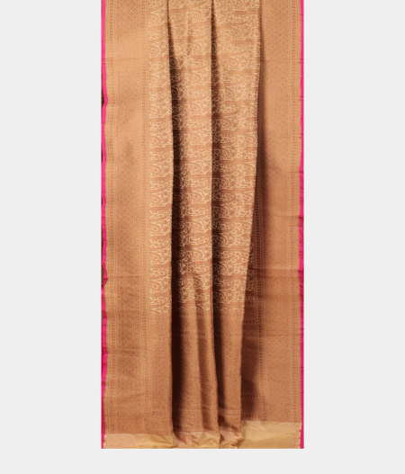 Beige Banaras Silk Saree T2542042