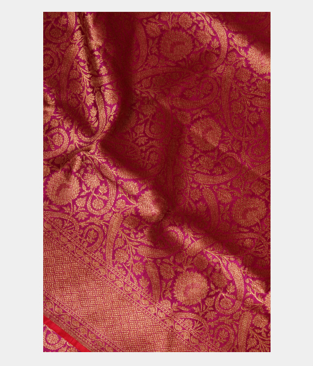 Purple Banaras Silk Saree T254205-image