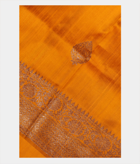Yellow Banaras Tussar Saree T264330-image