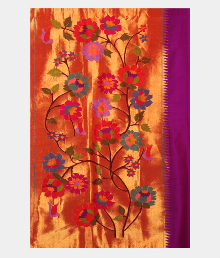 Purple Paithani Silk Saree T2610593