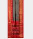 Bluish Grey Ikat Silk Saree T2341122