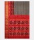Bluish Grey Ikat Silk Saree T2341124