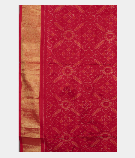 Grey Ikat Silk SareeT2343153